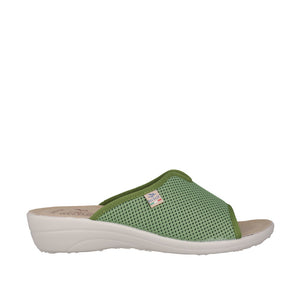 Fly Flot T4429 FE, Green & Blue, Slide, Padded Innersole & Soft Mesh Upper