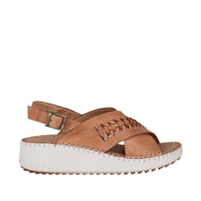 Load image into Gallery viewer, Cabello Tango Taupe &amp; Tan, Wedge Heel, &amp; Padded Innesole

