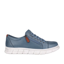 Load image into Gallery viewer, Cabello Unison Denim Blue &amp; White, Orthotic Friendly, Removable Innersole, Zip &amp; lace
