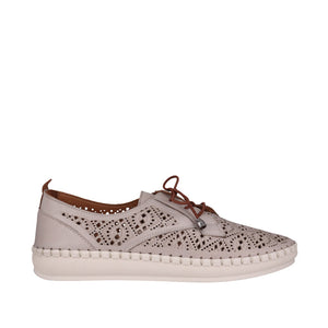 Cabello Wander Denim Blue & taupe, Orthotic Friendly, Removable Innersole & Lace