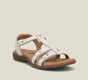 Taos Trophy Ice & Tan, Sculptured Arch Support, Padded Innersole & # Adjustable Velcro Straps