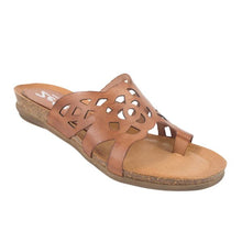 Load image into Gallery viewer, Zeta Reli Tan &amp; Olive, Toe Thong Padded Innersole&amp; Low heel
