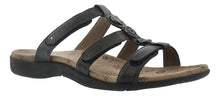 Load image into Gallery viewer, Taos Prize Slide Tan Multi &amp; Black, Adjustable Velcro Straps, Structured Arch Support &amp; Padded Innersole
