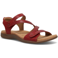 Load image into Gallery viewer, Taos Big Time Red &amp; Tan, Sculptured Arch Support &amp; Adjustable Straps
