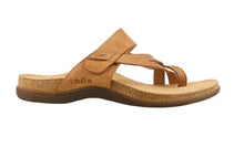 Load image into Gallery viewer, Taos Perfect Tan &amp; Black, Velcro Strap, Sculptured Footbed &amp; Padded Innersole
