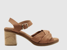 Load image into Gallery viewer, Zeta Brie Black &amp; Tan, Heel &amp; Ankle Strap
