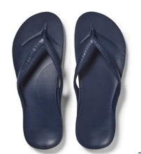 Load image into Gallery viewer, Archies Thongs Coral, Black, White Navy &amp; Taupe Structured Arch Support
